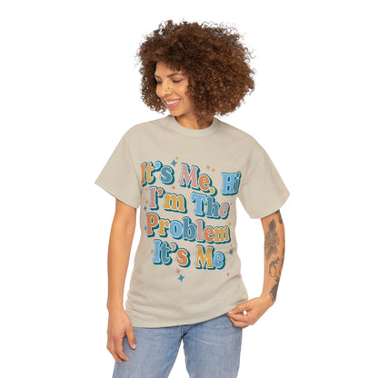 Its Me Hi Im The Problem Graphic Tee Graphic Tees Australia Sand / S Graphic T-Shirt Australia -  Cool Graphic T-Shirts Online -  Its Me Hi Im The Problem T-Shirt | Cool Graphic T-Shirts Australia