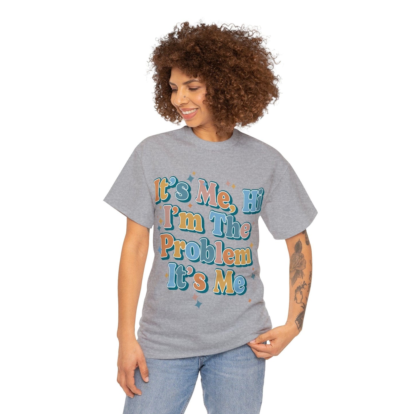 Its Me Hi Im The Problem Graphic Tee Graphic Tees Australia Sport Grey / S Graphic T-Shirt Australia -  Cool Graphic T-Shirts Online -  Its Me Hi Im The Problem T-Shirt | Cool Graphic T-Shirts Australia