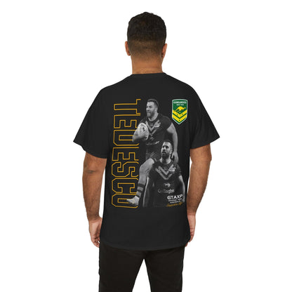 James Tedesco Kangaroos TShirt Printify Black / S Graphic T-Shirt Australia -  Cool Graphic T-Shirts Online - 