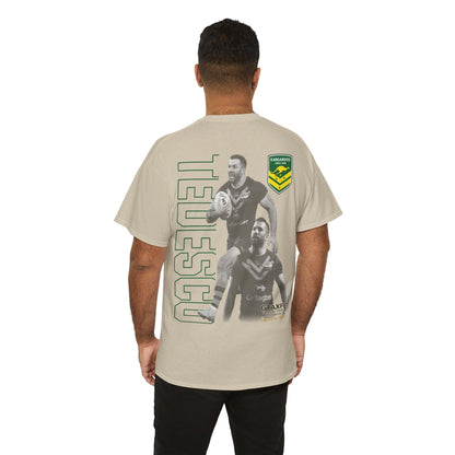 James Tedesco Kangaroos TShirt Printify Sand / S Graphic T-Shirt Australia -  Cool Graphic T-Shirts Online - 