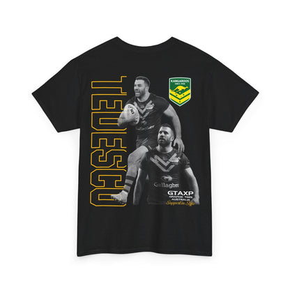 James Tedesco Kangaroos TShirt Printify Graphic T-Shirt Australia -  Cool Graphic T-Shirts Online - 