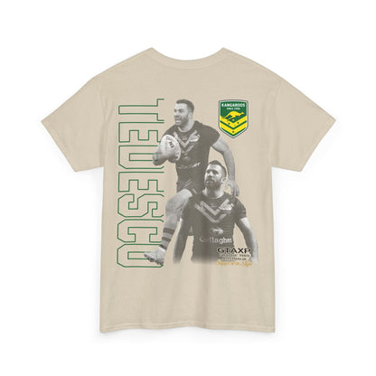 James Tedesco Kangaroos TShirt Printify Graphic T-Shirt Australia -  Cool Graphic T-Shirts Online - 