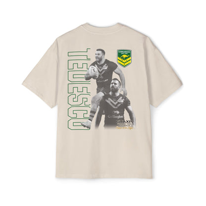 James Tedesco Kangaroos Oversized Tee Printify Graphic T-Shirt Australia -  Cool Graphic T-Shirts Online - 