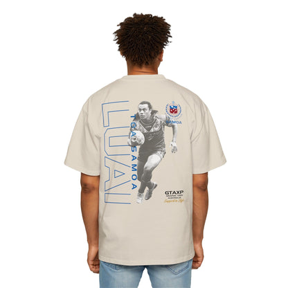 Jarome Luai Samoa Oversized Tee Graphic Tees Australia Ecru / S Graphic T-Shirt Australia -  Cool Graphic T-Shirts Online -  Jarome Luai Samoa Oversized Tee | Rugby League Tees Australia