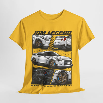 JDM Legend Skyline R35 Graphic Tee Graphic Tees Australia Graphic T-Shirt Australia -  Cool Graphic T-Shirts Online -  JDM Legend Skyline R35 T-Shirt | JDM Racewear Australia