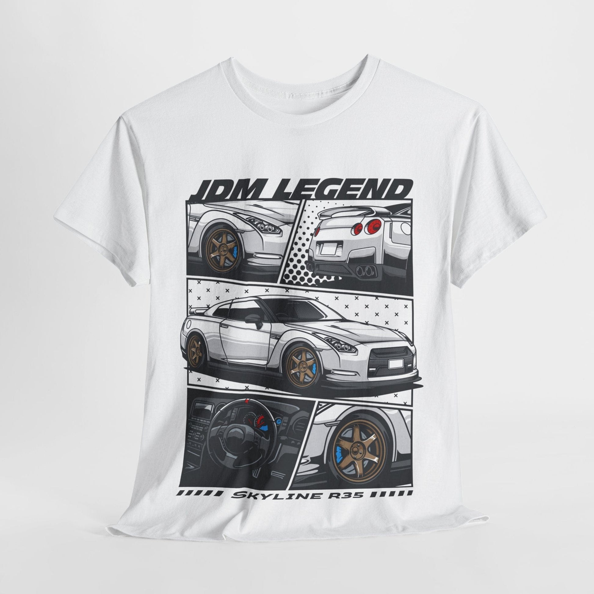 JDM Legend Skyline R35 Graphic Tee Graphic Tees Australia Graphic T-Shirt Australia -  Cool Graphic T-Shirts Online -  JDM Legend Skyline R35 T-Shirt | JDM Racewear Australia