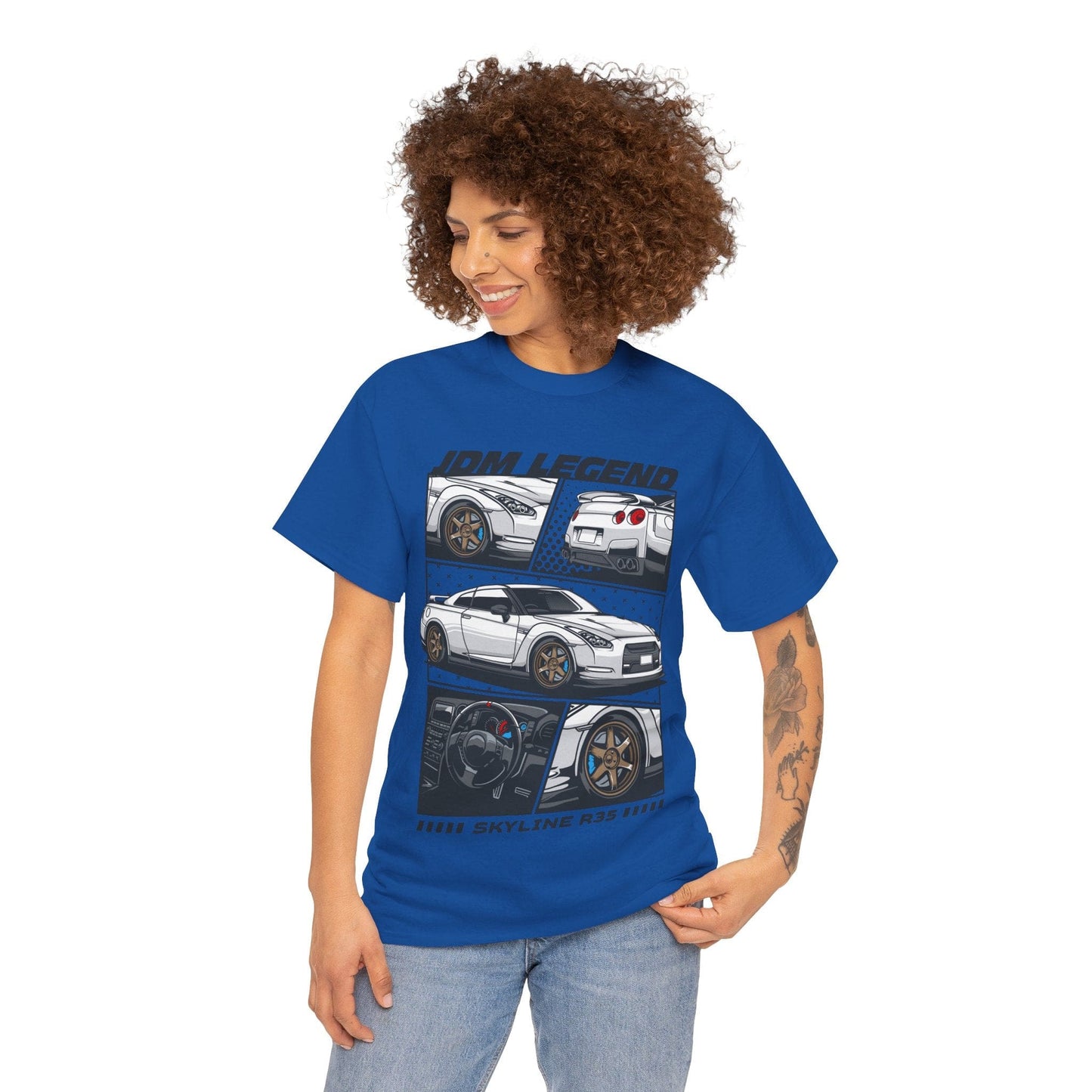 JDM Legend Skyline R35 TShirt Printify Graphic T-Shirt Australia -  Cool Graphic T-Shirts Online - 