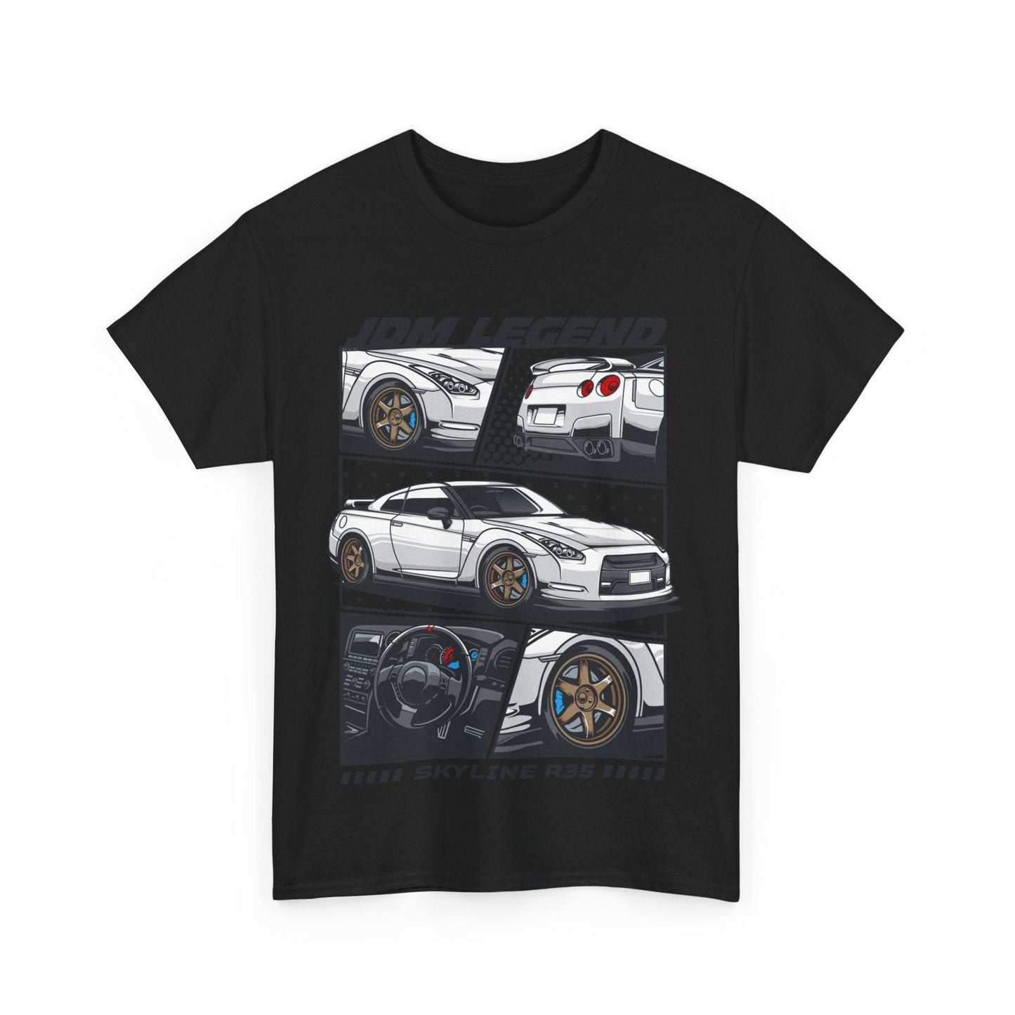 JDM Legend Skyline R35 TShirt Printify Graphic T-Shirt Australia -  Cool Graphic T-Shirts Online - 