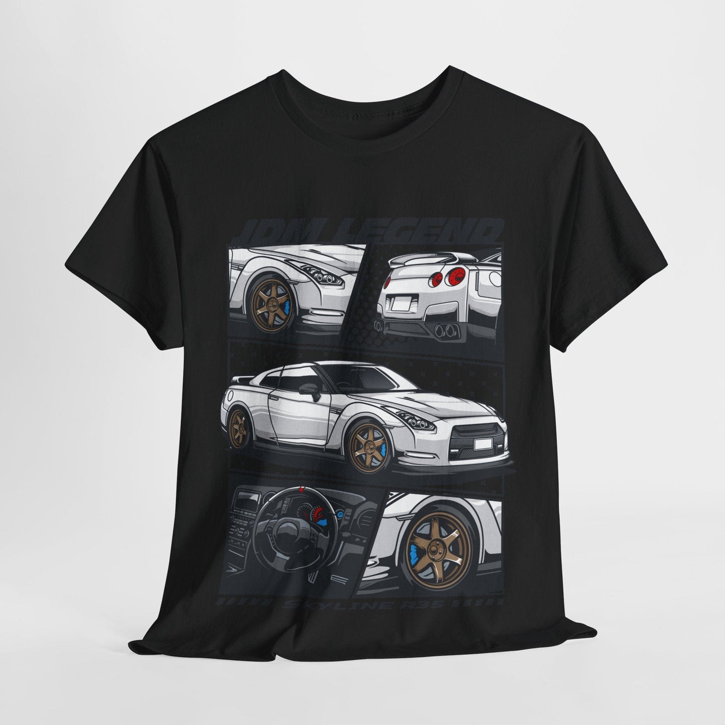 JDM Legend Skyline R35 TShirt Printify Graphic T-Shirt Australia -  Cool Graphic T-Shirts Online - 