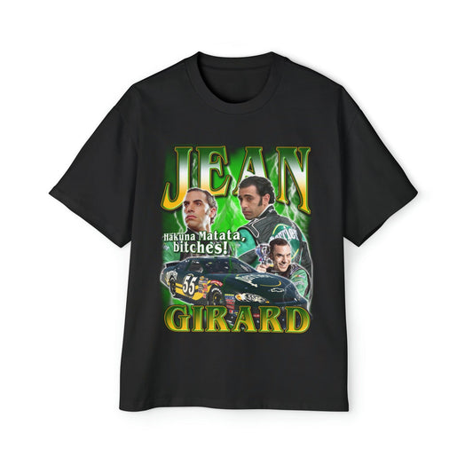 Jean Girard Oversized Tee Graphic Tees Australia Black / S Graphic T-Shirt Australia -  Cool Graphic T-Shirts Online - 