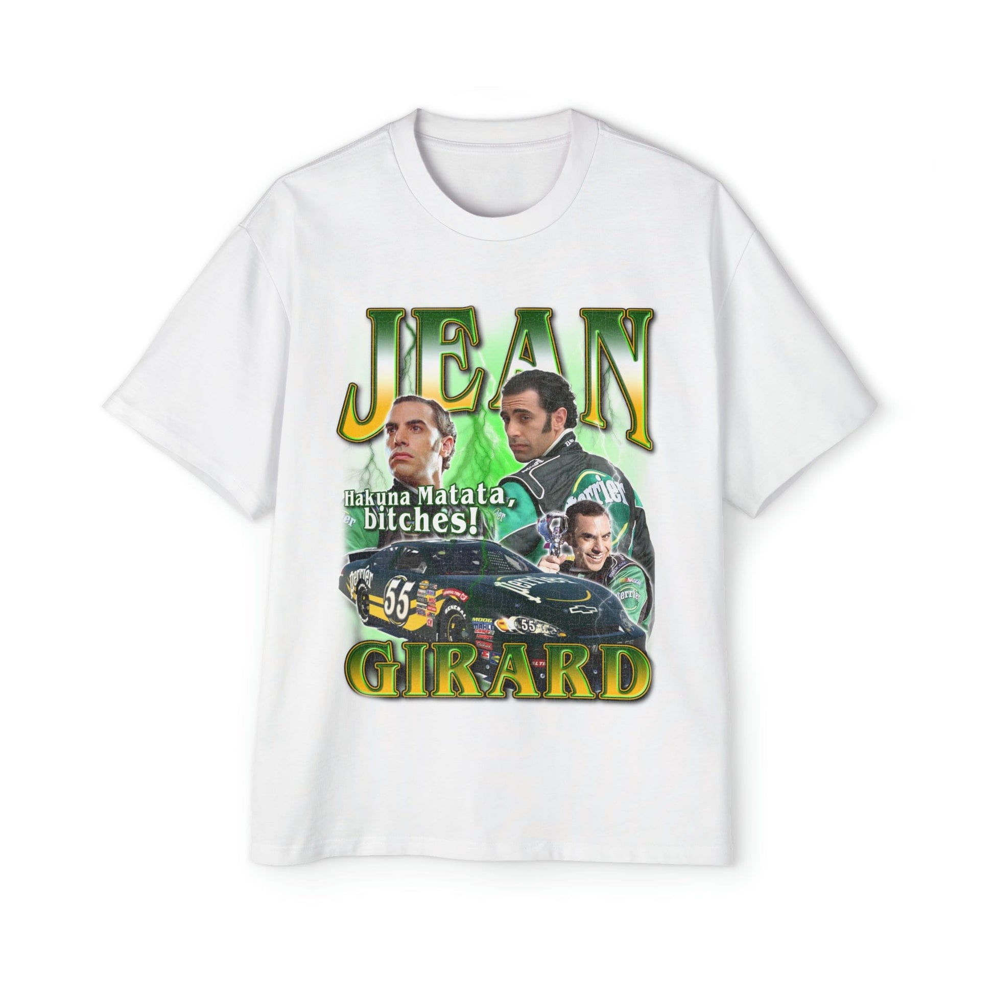 Jean Girard Oversized Tee Graphic Tees Australia White / S Graphic T-Shirt Australia -  Cool Graphic T-Shirts Online - 