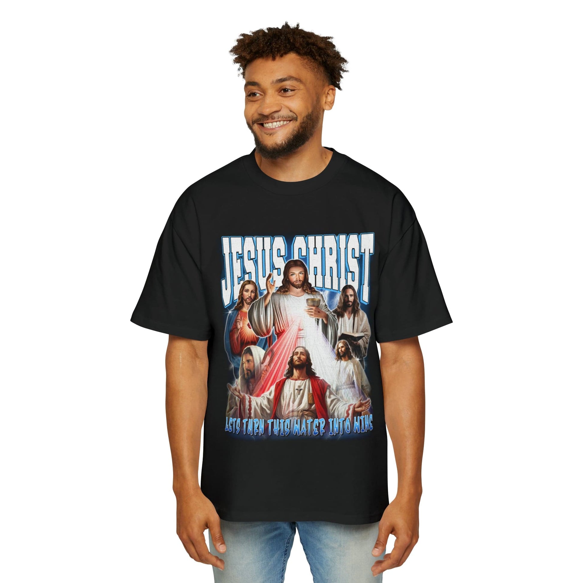 Jesus Christ Oversized Tee Graphic Tees Australia Graphic T-Shirt Australia -  Cool Graphic T-Shirts Online -  Jesus Christ Oversized Tee | Vintage Retro Oversized Tee