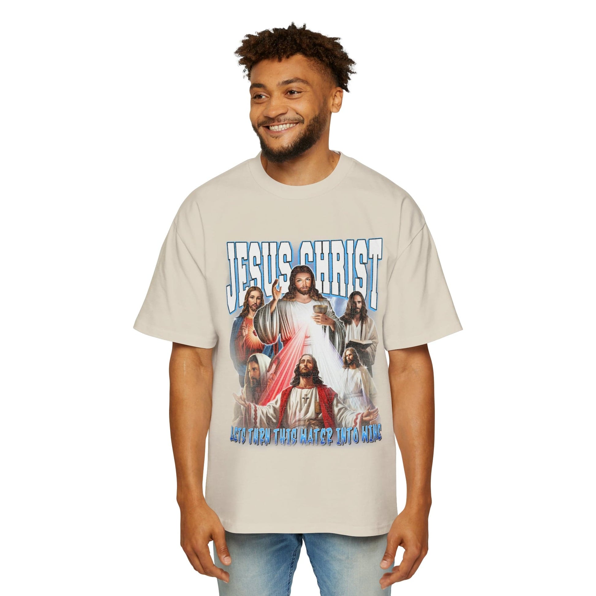 Jesus Christ Oversized Tee Graphic Tees Australia Graphic T-Shirt Australia -  Cool Graphic T-Shirts Online -  Jesus Christ Oversized Tee | Vintage Retro Oversized Tee