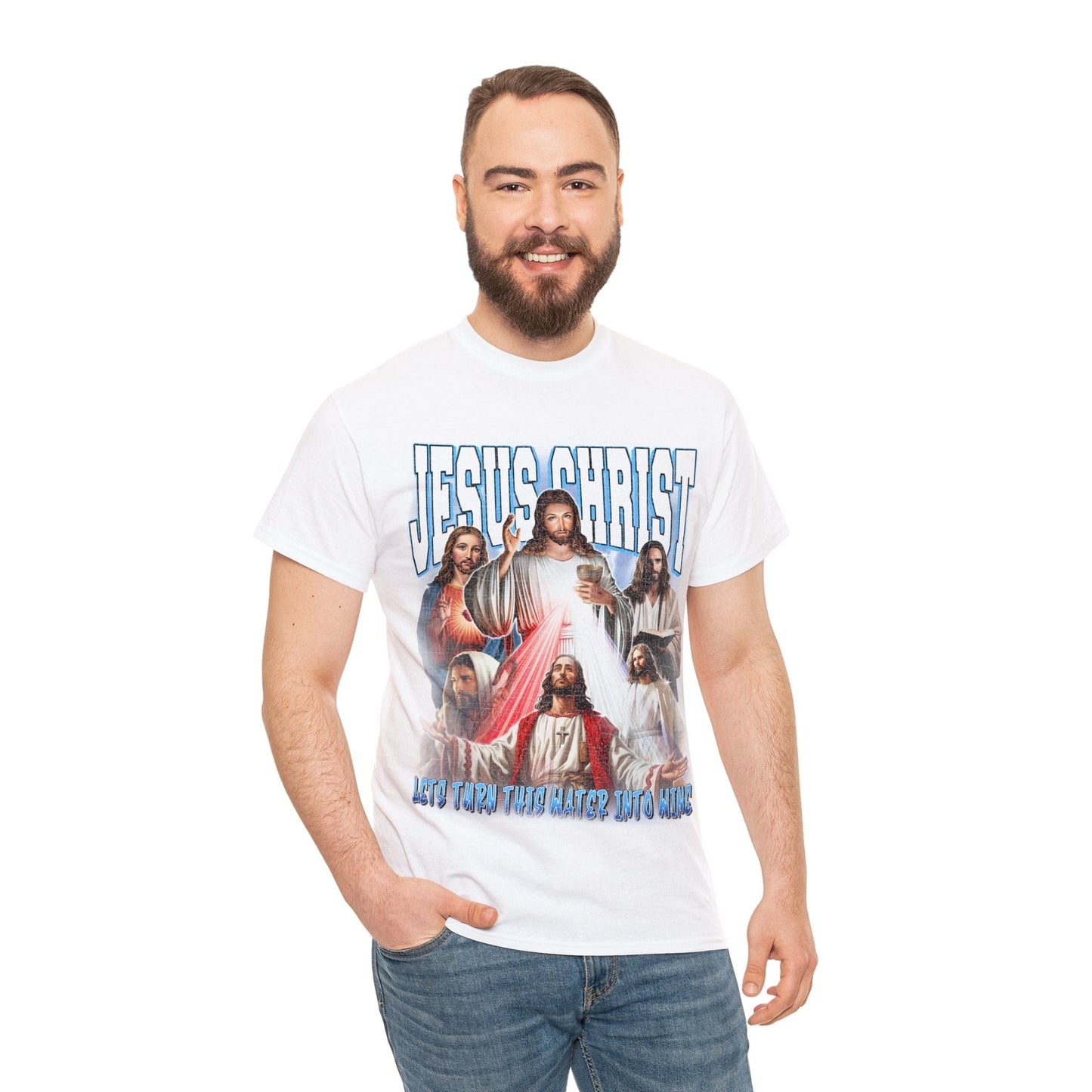 Jesus Christ Vintage Graphic Tee Graphic Tees Australia Graphic T-Shirt Australia -  Cool Graphic T-Shirts Online -  Jesus Christ Vintage T-Shirt | Funny Graphic T-Shirt Australia