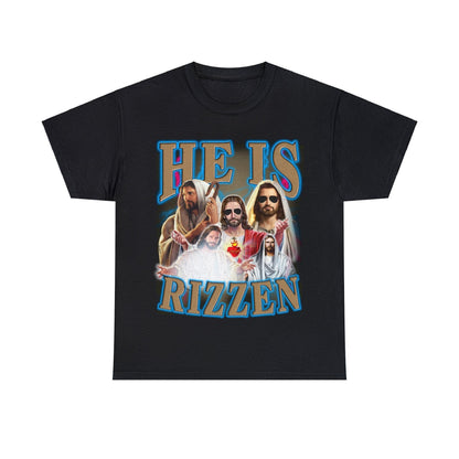 Jesus He Is Rizzen Graphic Tee Graphic Tees Australia Graphic T-Shirt Australia -  Cool Graphic T-Shirts Online -  Jesus He Is Rizzen T-Shirt | Funny T-Shirts Australia