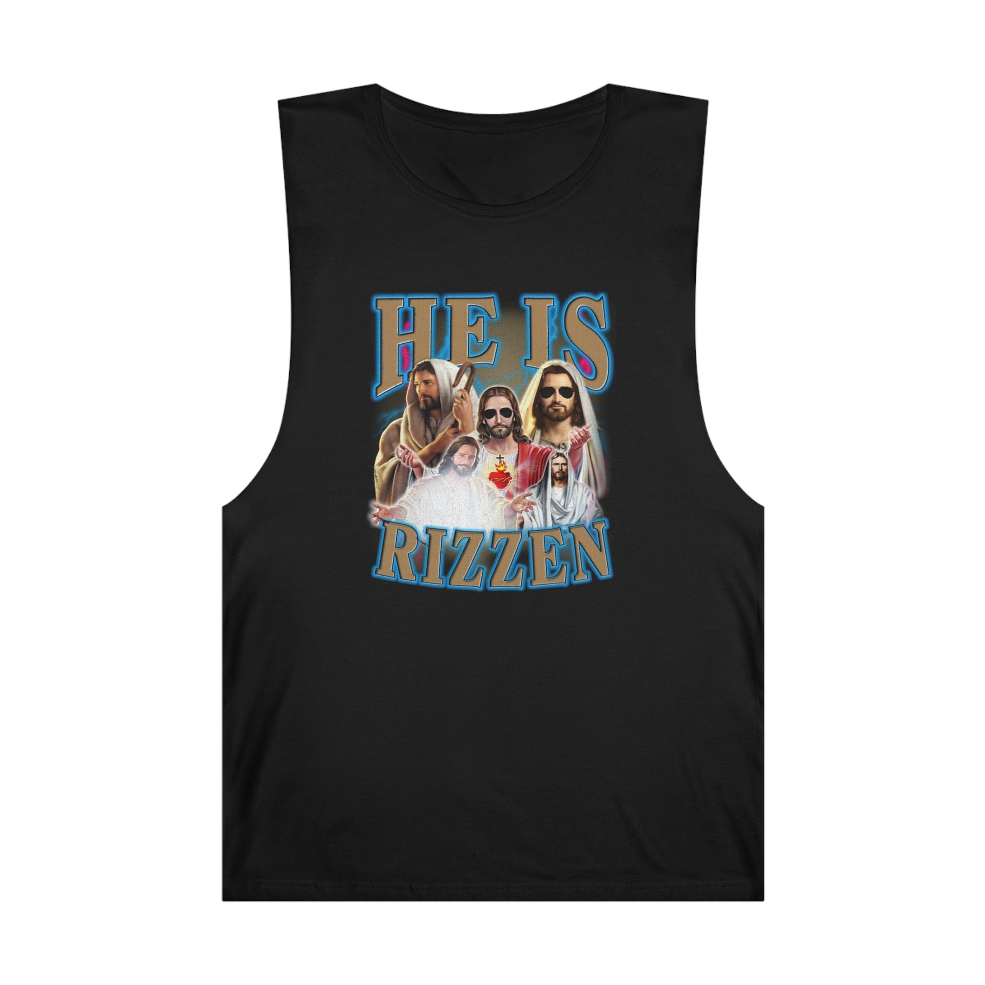 Jesus He Is Rizzen Tank Top Graphic Tees Australia Graphic T-Shirt Australia -  Cool Graphic T-Shirts Online -  Jesus He Is Rizzen Tank Top | Funny Tank Tops Australia