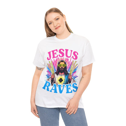 Jesus Raves Graphic Tee Graphic Tees Australia Graphic T-Shirt Australia -  Cool Graphic T-Shirts Online -  Jesus Raves Graphic Tee | Jesus Graphic T-Shirts Australia