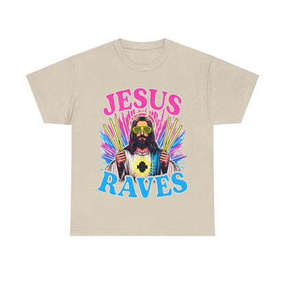 Jesus Raves Graphic Tee Graphic Tees Australia Graphic T-Shirt Australia -  Cool Graphic T-Shirts Online -  Jesus Raves Graphic Tee | Jesus Graphic T-Shirts Australia