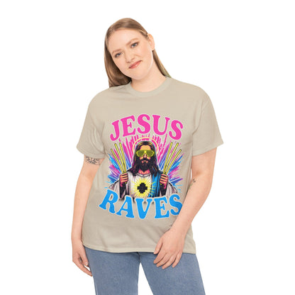 Jesus Raves Graphic Tee Graphic Tees Australia Graphic T-Shirt Australia -  Cool Graphic T-Shirts Online -  Jesus Raves Graphic Tee | Jesus Graphic T-Shirts Australia