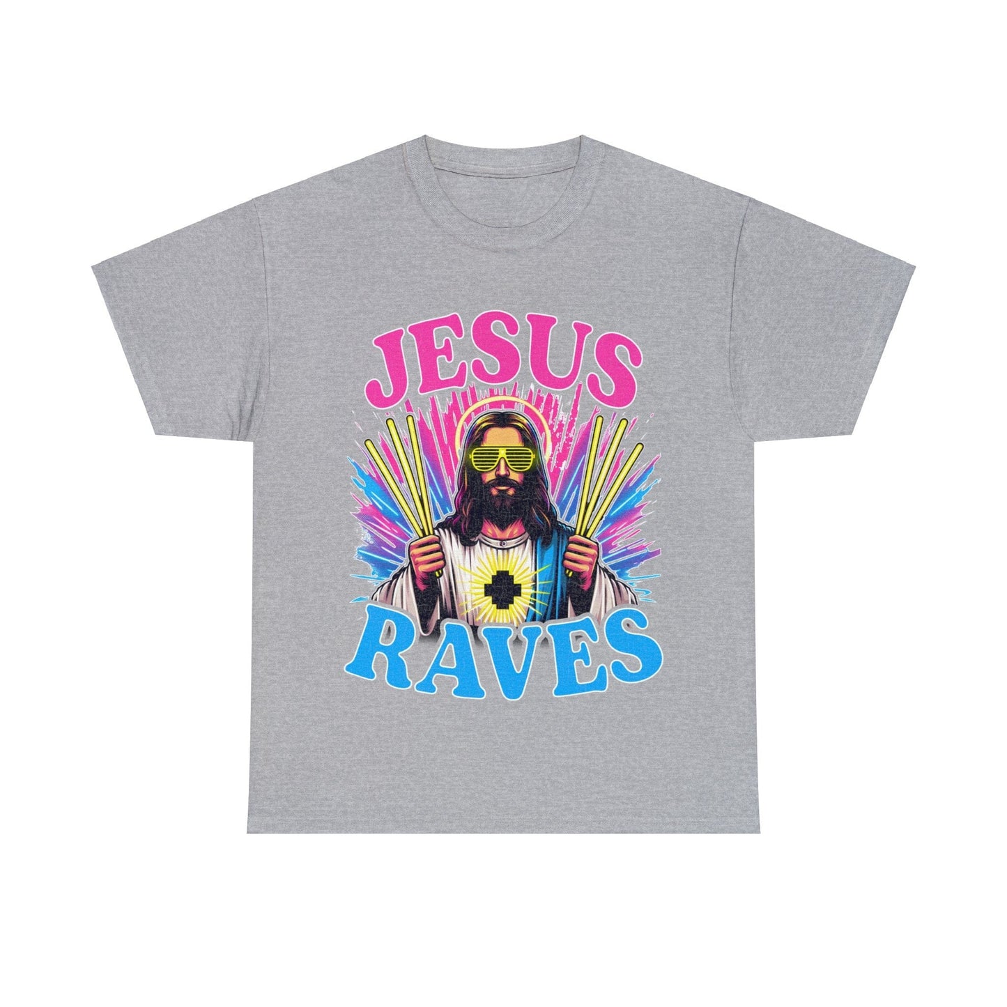 Jesus Raves Graphic Tee Graphic Tees Australia Graphic T-Shirt Australia -  Cool Graphic T-Shirts Online -  Jesus Raves Graphic Tee | Jesus Graphic T-Shirts Australia