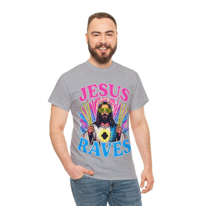 Jesus Raves Graphic Tee Graphic Tees Australia Graphic T-Shirt Australia -  Cool Graphic T-Shirts Online -  Jesus Raves Graphic Tee | Jesus Graphic T-Shirts Australia