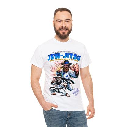 Jew-Jitsu Graphic Tee Graphic Tees Australia White / S Graphic T-Shirt Australia -  Cool Graphic T-Shirts Online -  Jew-Jitsu T-Shirt | Funny T-Shirts Australia