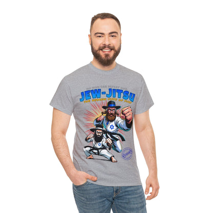 Jew-Jitsu Graphic Tee Graphic Tees Australia Sport Grey / S Graphic T-Shirt Australia -  Cool Graphic T-Shirts Online -  Jew-Jitsu T-Shirt | Funny T-Shirts Australia