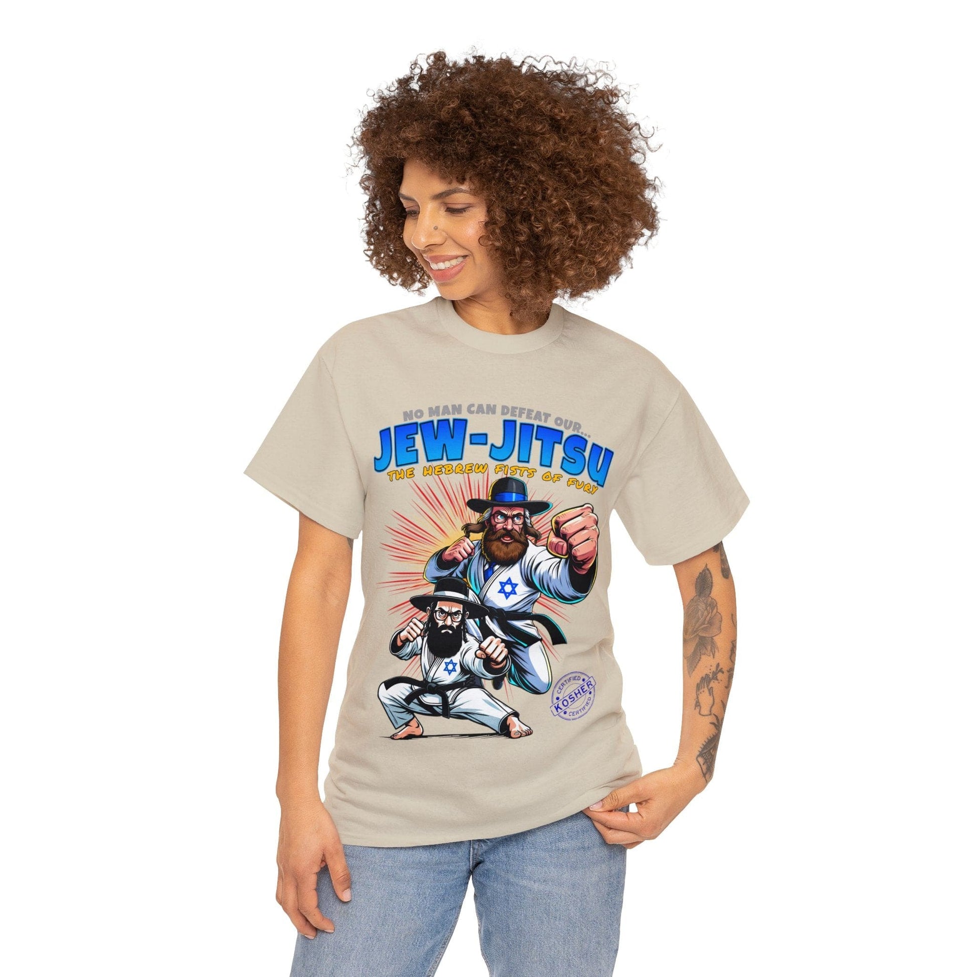 Jew-Jitsu Graphic Tee Graphic Tees Australia Graphic T-Shirt Australia -  Cool Graphic T-Shirts Online -  Jew-Jitsu T-Shirt | Funny T-Shirts Australia