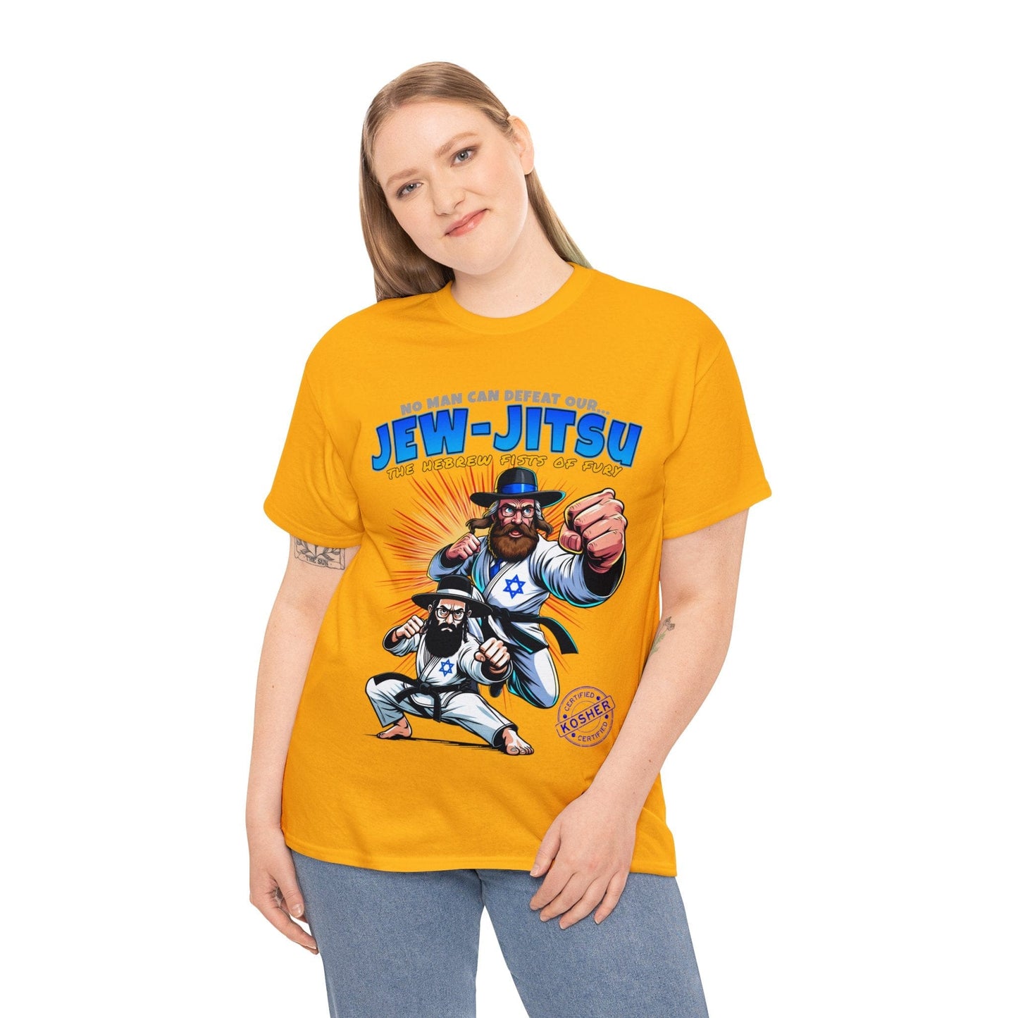 Jew-Jitsu Graphic Tee Graphic Tees Australia Graphic T-Shirt Australia -  Cool Graphic T-Shirts Online -  Jew-Jitsu T-Shirt | Funny T-Shirts Australia