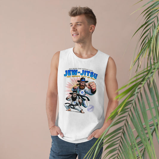 Jew Jitsu Tank Top Graphic Tees Australia White / XS Graphic T-Shirt Australia -  Cool Graphic T-Shirts Online -  Jew Jitsu Tank Top | Tank Tops & Singlets Australia