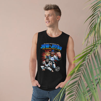 Jew Jitsu Tank Top Graphic Tees Australia Black / XS Graphic T-Shirt Australia -  Cool Graphic T-Shirts Online -  Jew Jitsu Tank Top | Tank Tops & Singlets Australia