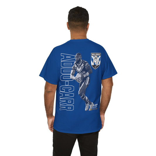 Josh Addo Carr Bulldogs Duo Graphic Tee Graphic Tees Australia Royal / S Graphic T-Shirt Australia -  Cool Graphic T-Shirts Online -  Josh Addo Carr Bulldogs Duo T-Shirt | Canterbury Bulldogs Shirts