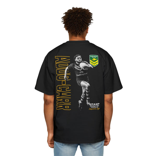 Josh Addo-Carr Kangaroos Oversized Tee Graphic Tees Australia Black / S Graphic T-Shirt Australia -  Cool Graphic T-Shirts Online -  Josh Addo Carr Kangaroos Oversized Tee | Kangaroos Australia Merch