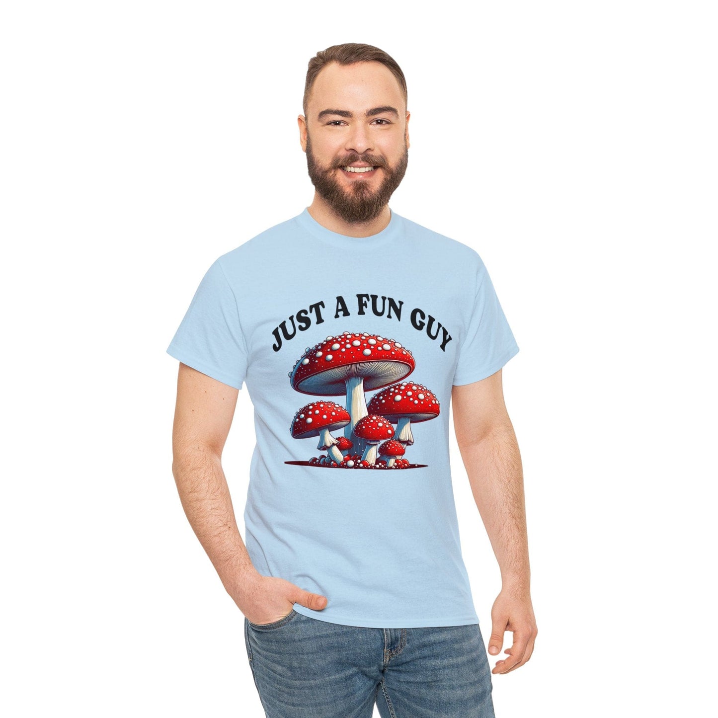 Just A Fun Guy Graphic Tee Graphic Tees Australia Light Blue / S Graphic T-Shirt Australia -  Cool Graphic T-Shirts Online -  Just A Fun Guy T-Shirt | Funny Graphic T-Shirts Australia