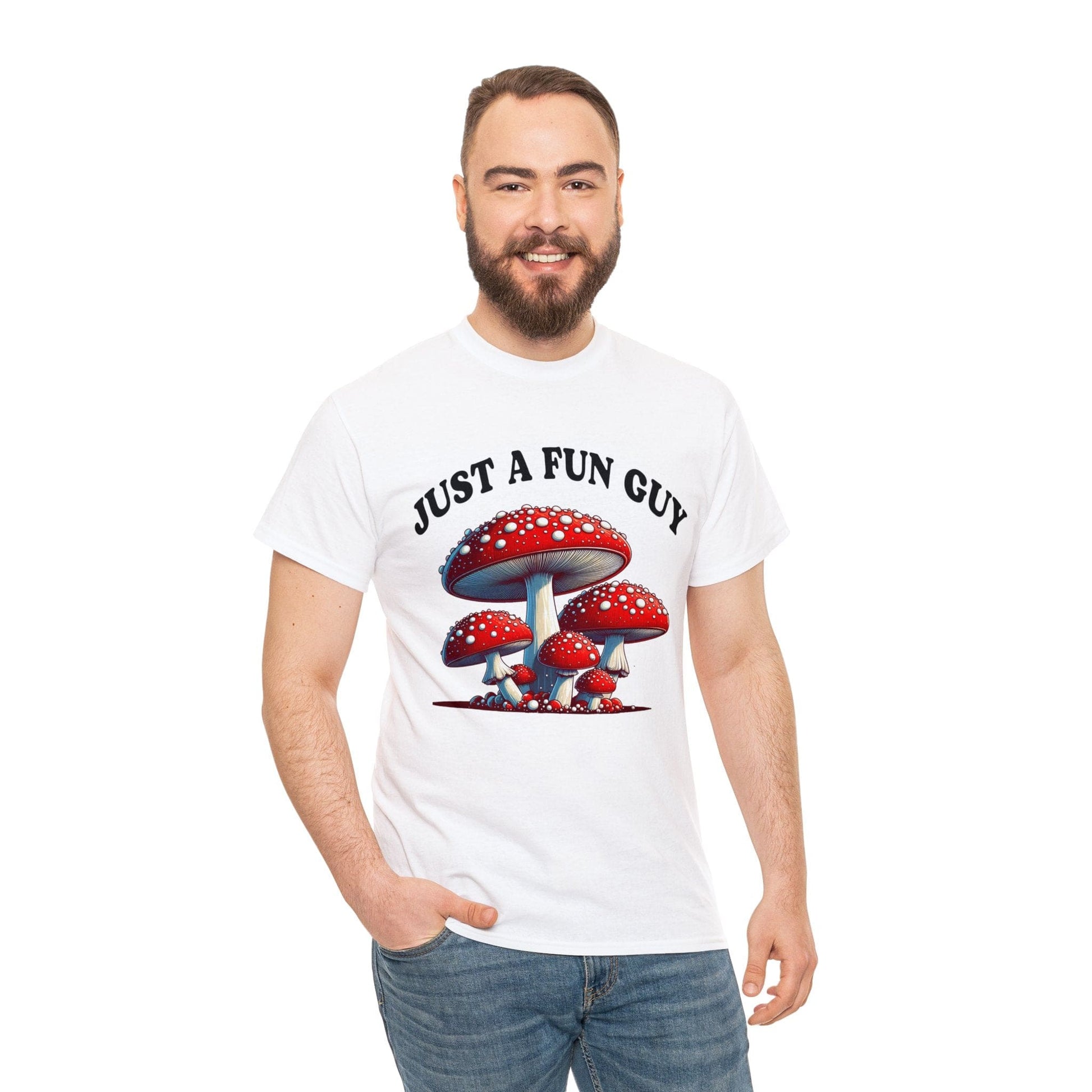 Just A Fun Guy Graphic Tee Graphic Tees Australia White / S Graphic T-Shirt Australia -  Cool Graphic T-Shirts Online -  Just A Fun Guy T-Shirt | Funny Graphic T-Shirts Australia