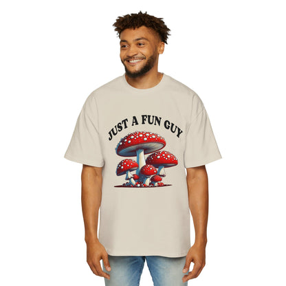 Just A Fun Guy Oversized Tee Graphic Tees Australia Ecru / S Graphic T-Shirt Australia -  Cool Graphic T-Shirts Online -  Just A Fun Guy Oversized Tee | Funny Vintage Oversized T-Shirts