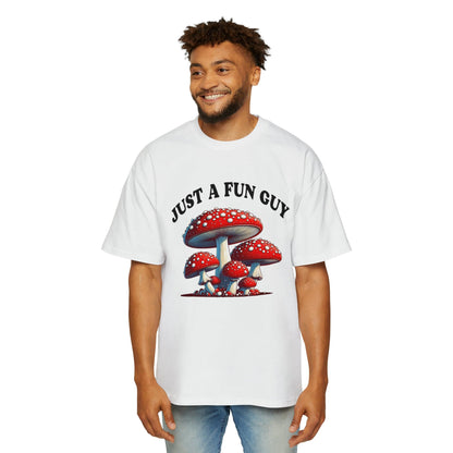 Just A Fun Guy Oversized Tee Graphic Tees Australia White / S Graphic T-Shirt Australia -  Cool Graphic T-Shirts Online -  Just A Fun Guy Oversized Tee | Funny Vintage Oversized T-Shirts