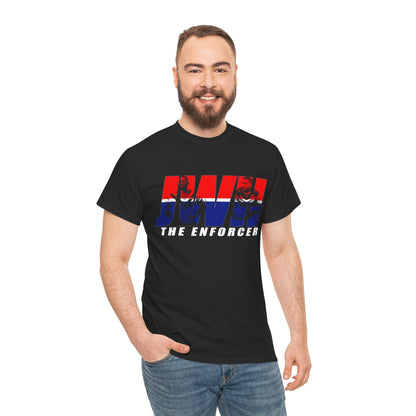 JWH The Enforcer Graphic Tee Graphic Tees Australia Black / S Graphic T-Shirt Australia -  Cool Graphic T-Shirts Online -  JWH The Enforcer T-Shirt | Sydney Roosters Merchandise