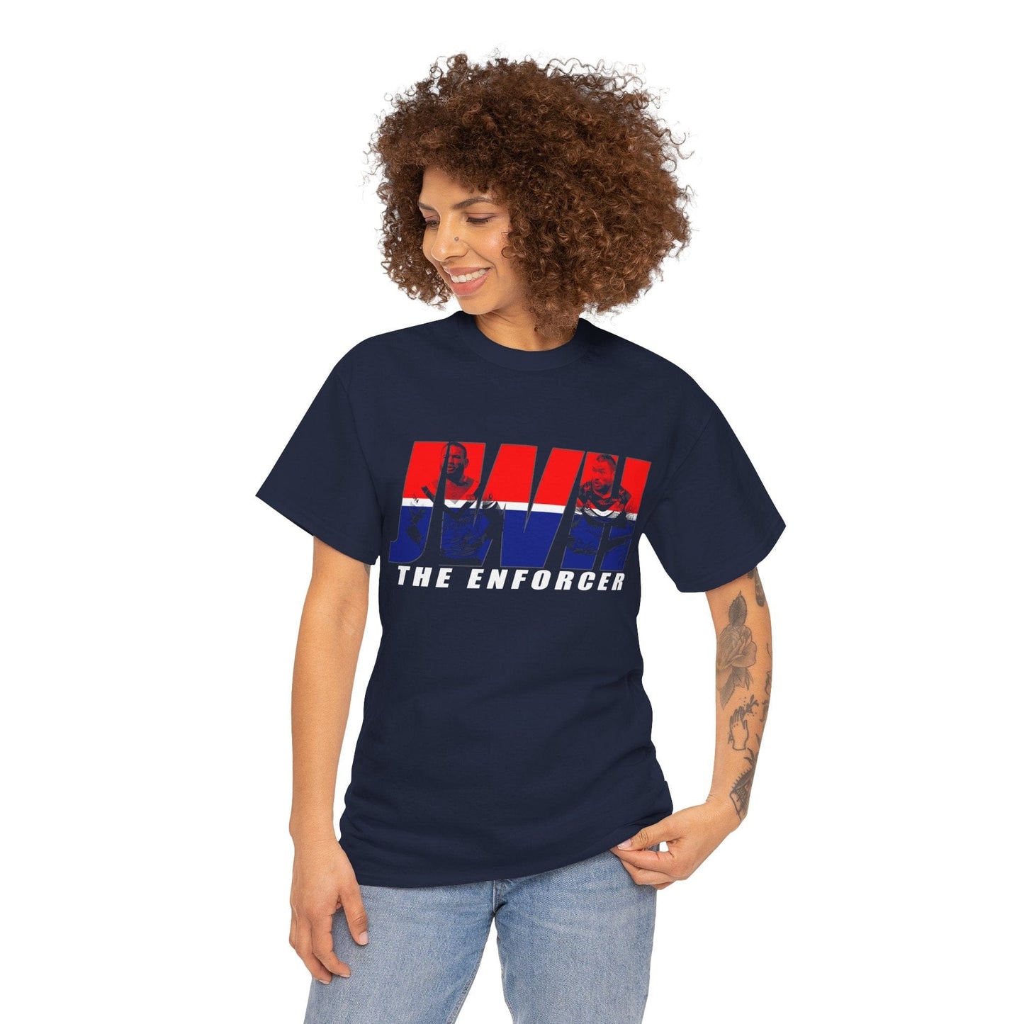 JWH The Enforcer Graphic Tee Graphic Tees Australia Graphic T-Shirt Australia -  Cool Graphic T-Shirts Online -  JWH The Enforcer T-Shirt | Sydney Roosters Merchandise