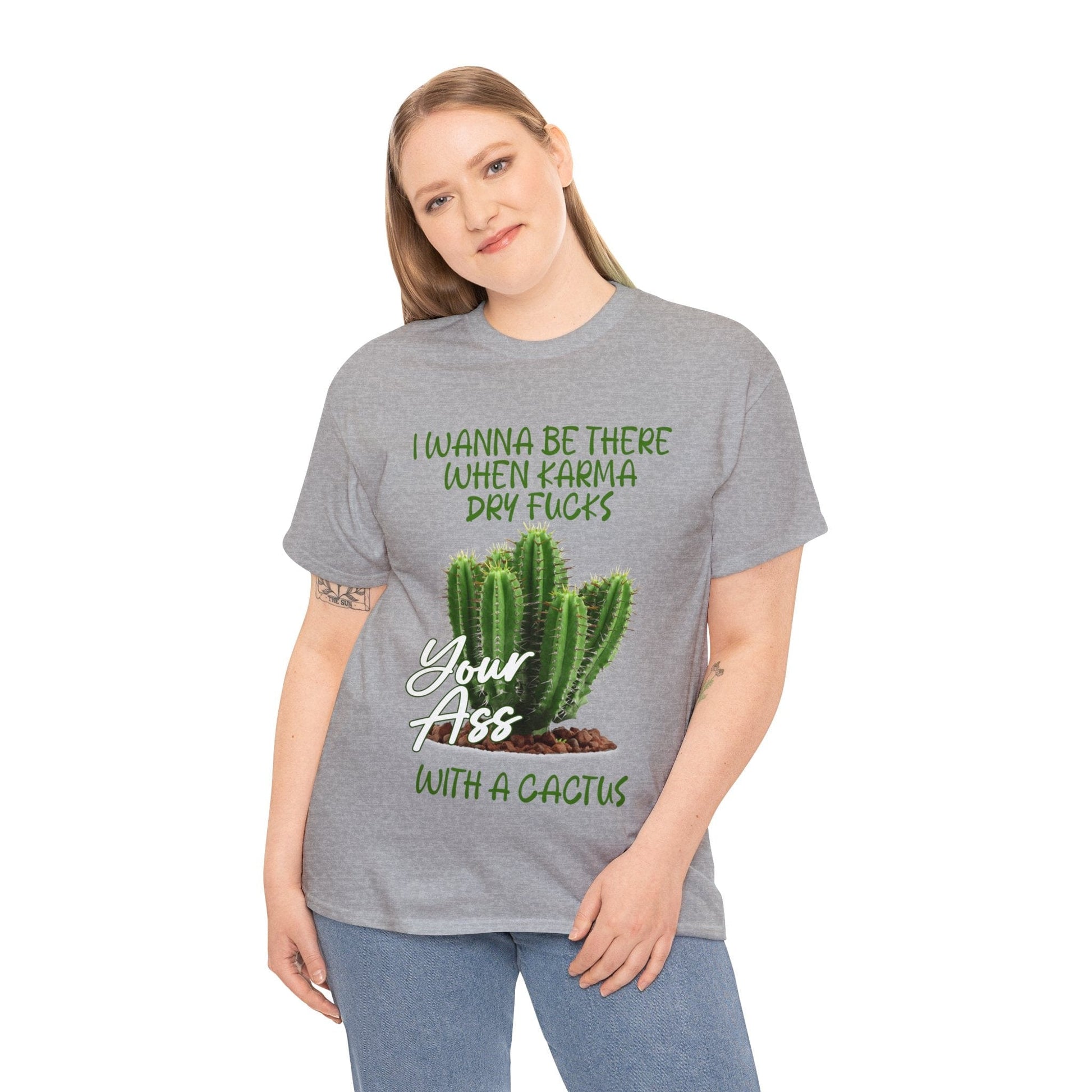 Karma Cactus Graphic Tee Graphic Tees Australia Graphic T-Shirt Australia -  Cool Graphic T-Shirts Online -  Karma Cactus T-Shirt | Rude & insulting T-Shirt Australia