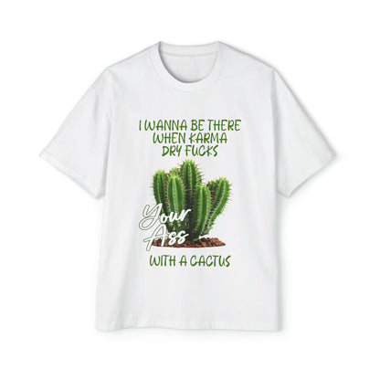 Karma Cactus Oversized Tee Graphic Tees Australia Graphic T-Shirt Australia -  Cool Graphic T-Shirts Online -  Karma Cactus Oversized Tee | Rude & Offensive T-Shirts Australia