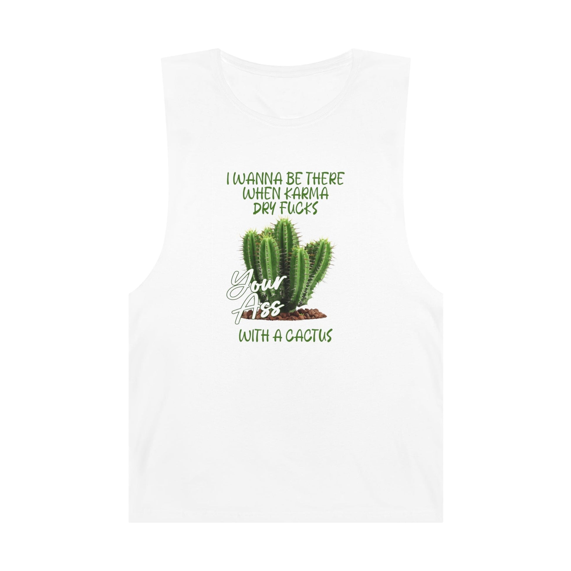 Karma Cactus Tank Top Graphic Tees Australia Graphic T-Shirt Australia -  Cool Graphic T-Shirts Online -  Karma Cactus Tank Top | Cool Tank Tops & Singlets Australia