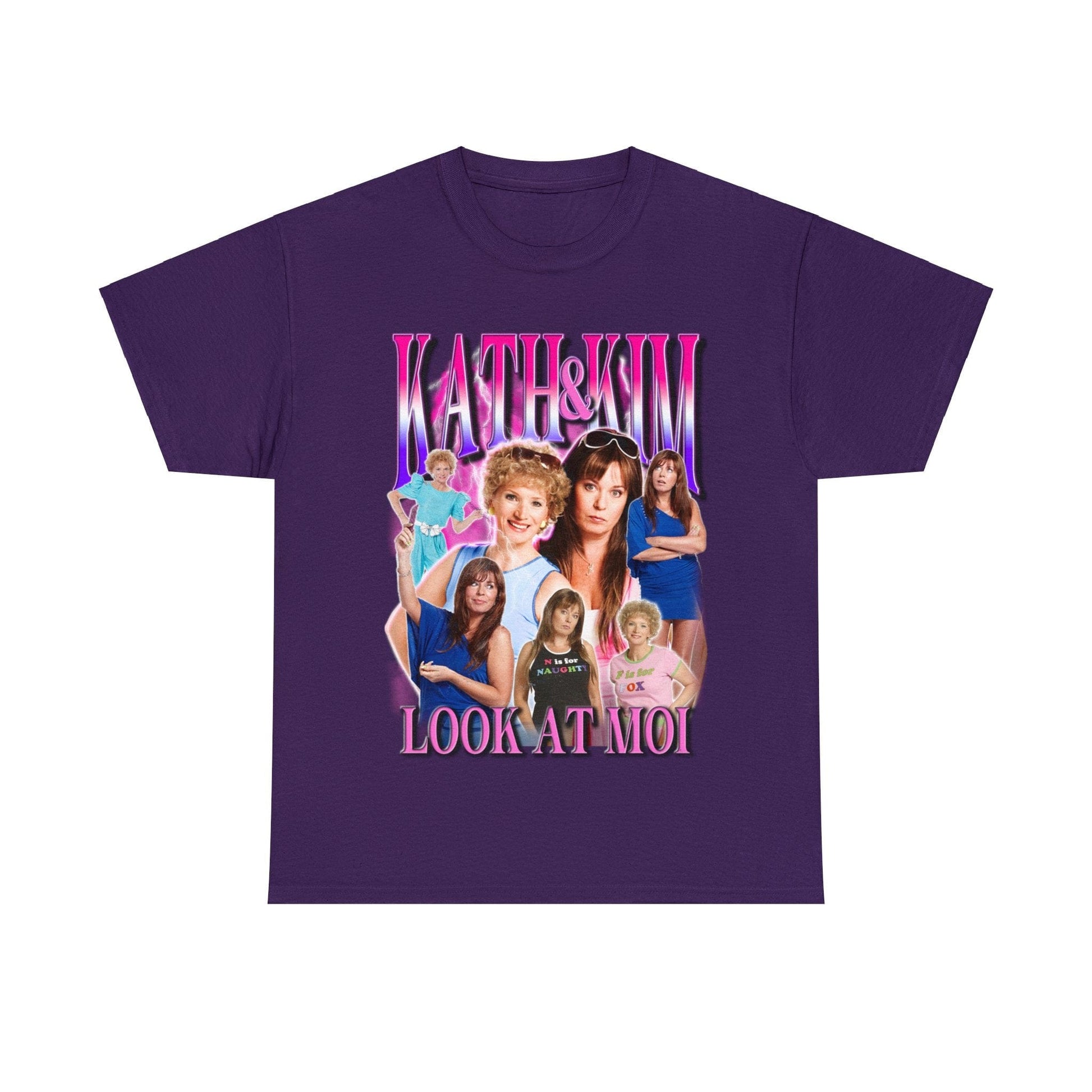 Kath And Kim Look At Moi Graphic Tee Graphic Tees Australia Purple / S Graphic T-Shirt Australia -  Cool Graphic T-Shirts Online -  Kath And Kim Look At Moi T Shirt | Funny Aussie T-Shirts