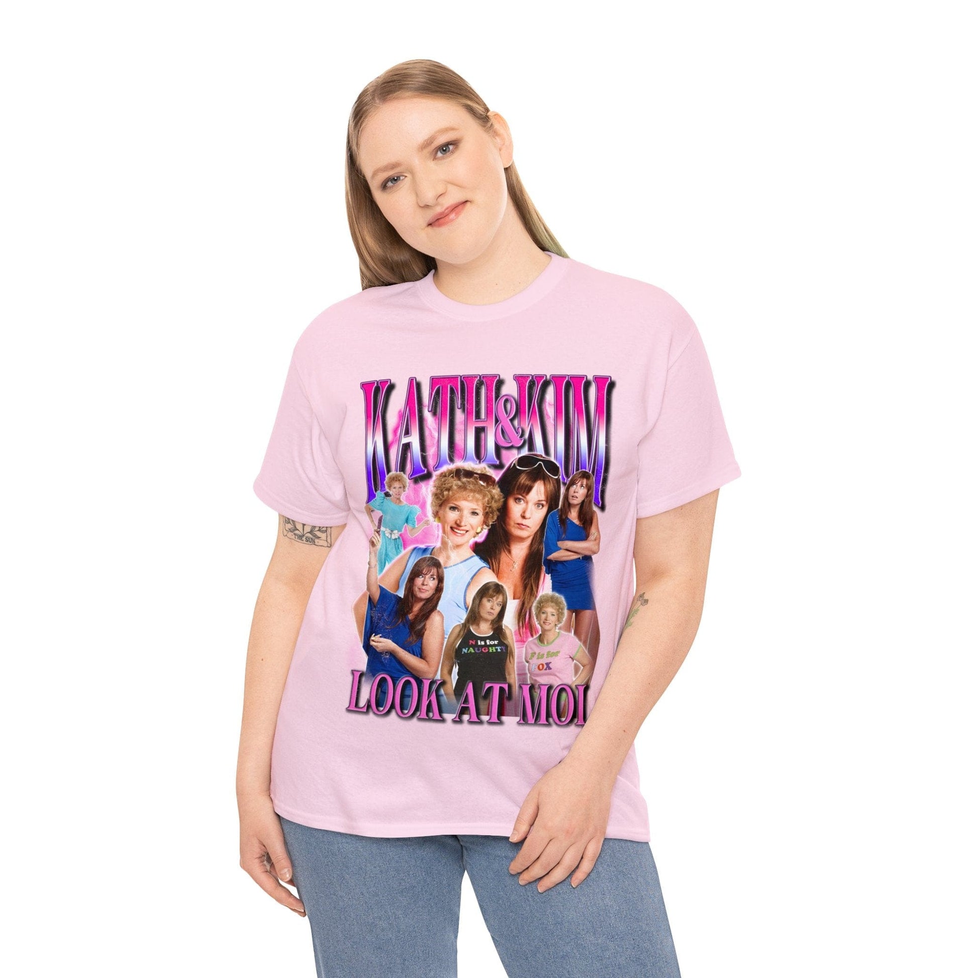 Kath And Kim Look At Moi Graphic Tee Graphic Tees Australia Graphic T-Shirt Australia -  Cool Graphic T-Shirts Online -  Kath And Kim Look At Moi T Shirt | Funny Aussie T-Shirts