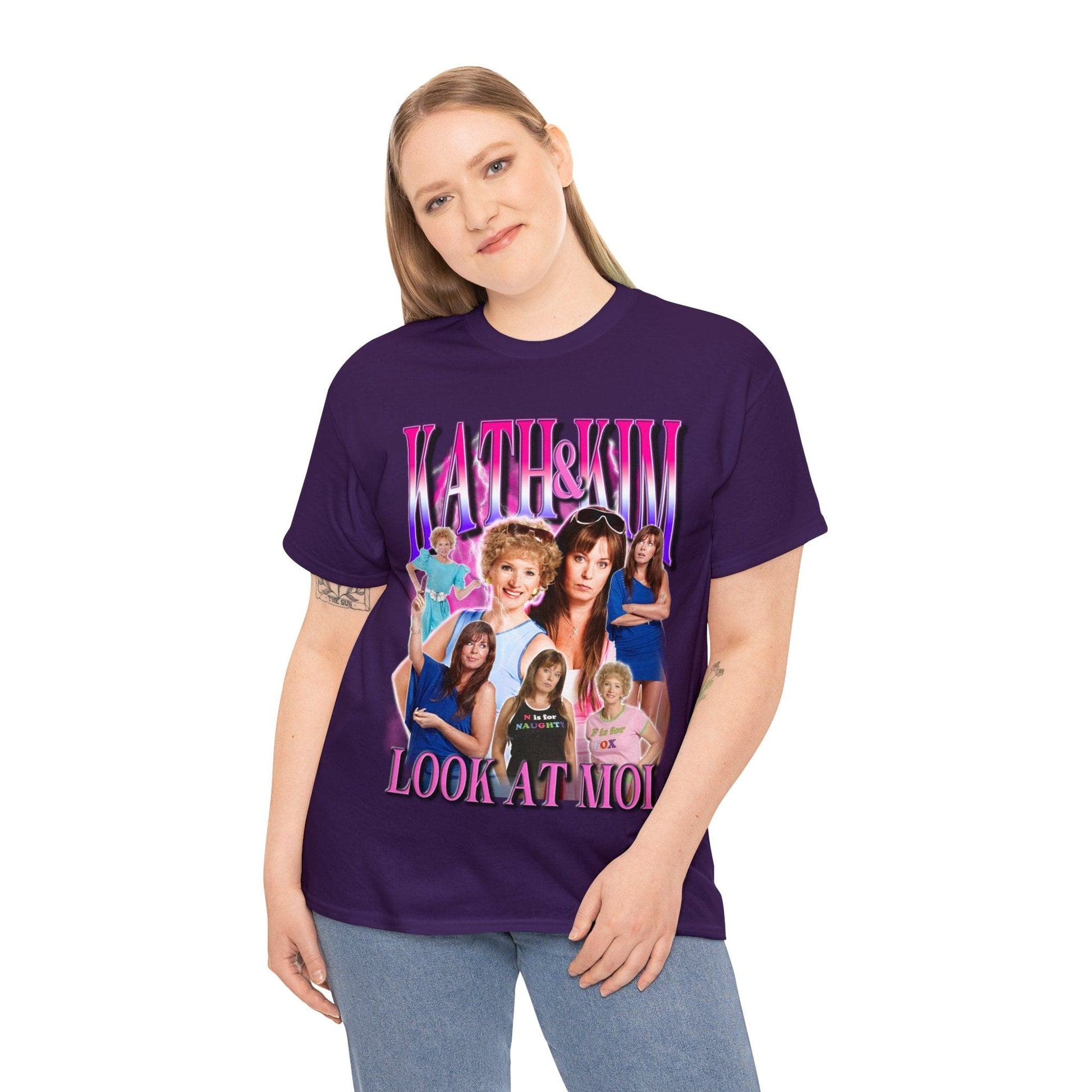 Kath And Kim Look At Moi Graphic Tee Graphic Tees Australia Graphic T-Shirt Australia -  Cool Graphic T-Shirts Online -  Kath And Kim Look At Moi T Shirt | Funny Aussie T-Shirts