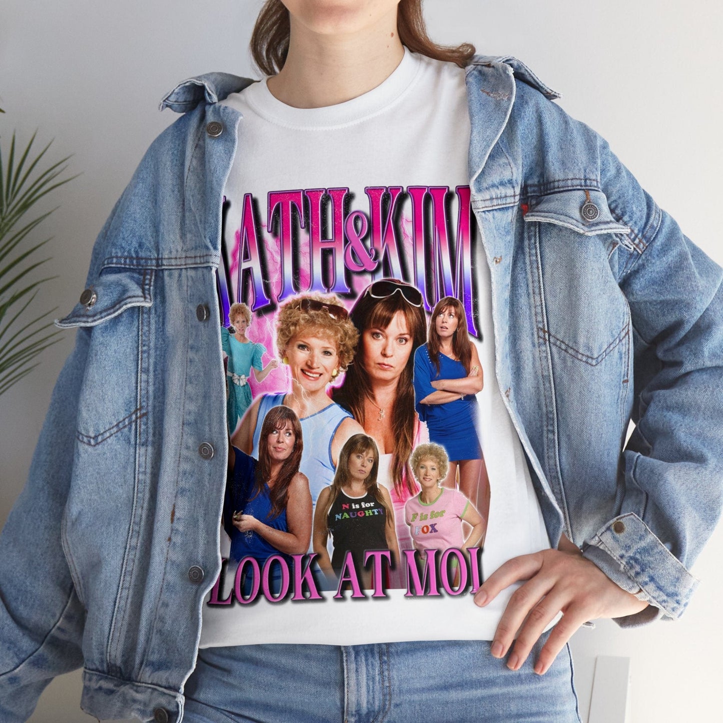 Kath And Kim Look At Moi Graphic Tee Graphic Tees Australia Graphic T-Shirt Australia -  Cool Graphic T-Shirts Online -  Kath And Kim Look At Moi T Shirt | Funny Aussie T-Shirts