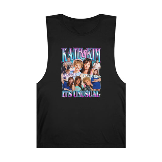 Kath And Kim Unusual Tank Top Graphic Tees Australia Black / XS Graphic T-Shirt Australia -  Cool Graphic T-Shirts Online - 