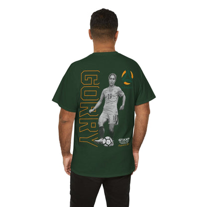 Katrina Gorry Matildas Duo Graphic Tee Graphic Tees Australia Forest Green / S Graphic T-Shirt Australia -  Cool Graphic T-Shirts Online -  Katrina Gorry Matildas Duo T-Shirt | Matildas Australia Merchandise