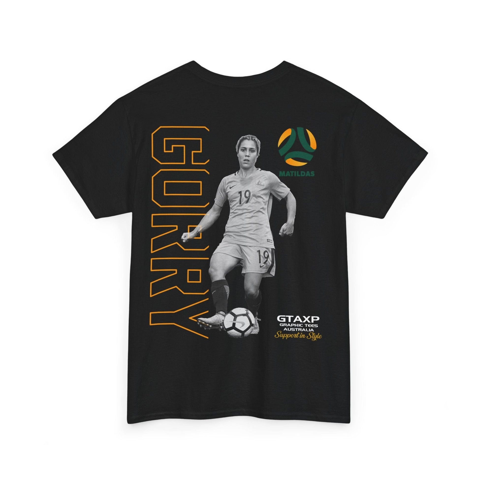 Katrina Gorry Matildas Duo Graphic Tee Graphic Tees Australia Graphic T-Shirt Australia -  Cool Graphic T-Shirts Online -  Katrina Gorry Matildas Duo T-Shirt | Matildas Australia Merchandise