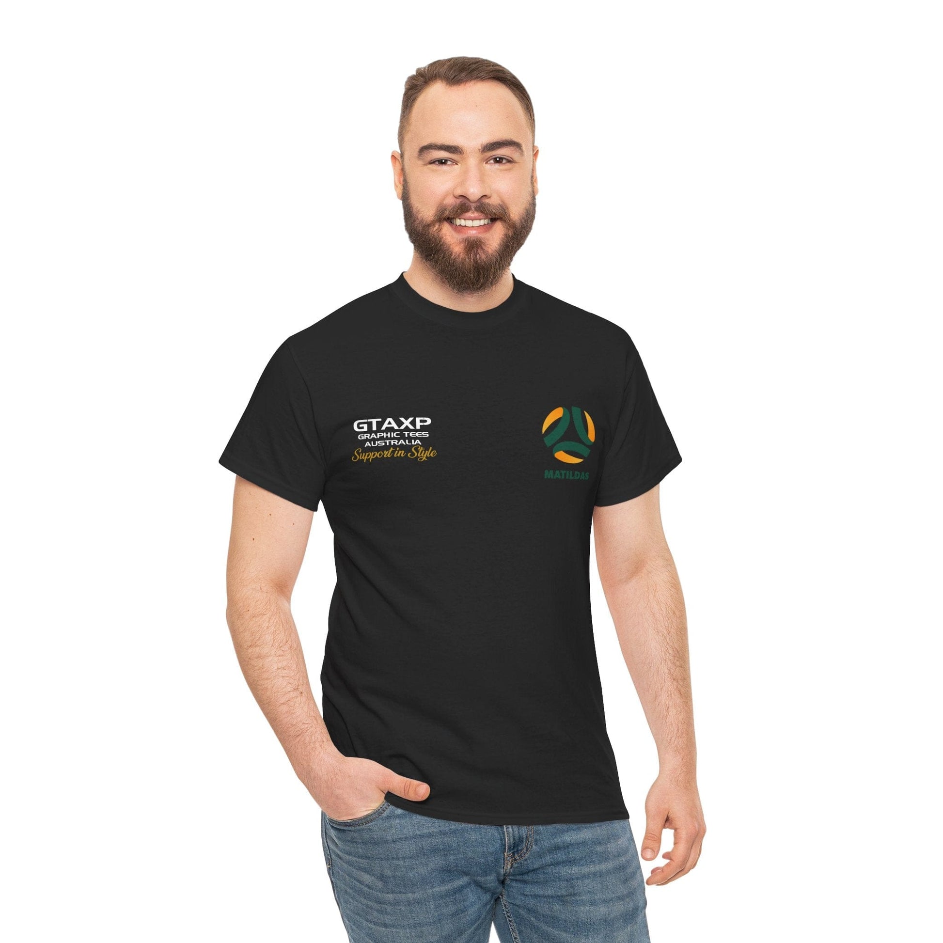 Katrina Gorry Matildas Duo Graphic Tee Graphic Tees Australia Graphic T-Shirt Australia -  Cool Graphic T-Shirts Online -  Katrina Gorry Matildas Duo T-Shirt | Matildas Australia Merchandise